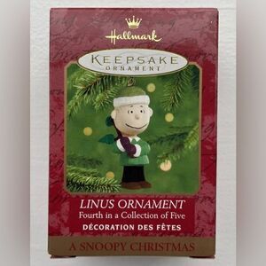 Peanuts Hallmark Keepsake Ornament Linus Fourth in Collection of Five NIB